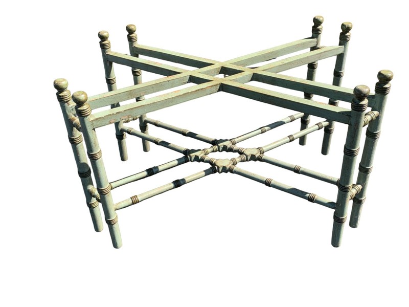 Mid 20th Century Faux Bamboo Chinoiserie Chippendale Style Coffee Table
