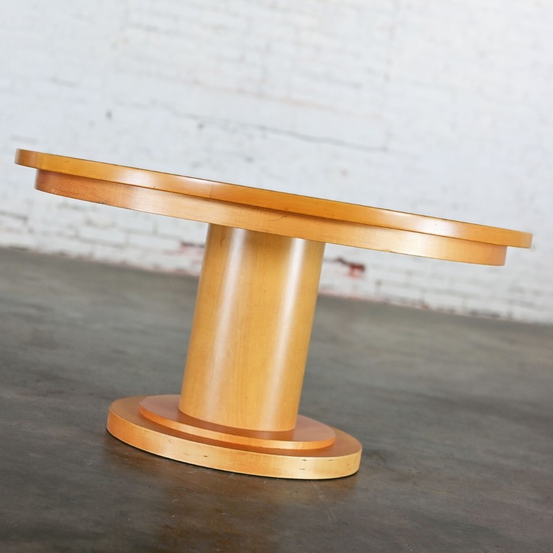 Pedestal Coffee Table by Michael Graves for Craftwood a Div. of Sonnenberg Ind gallery