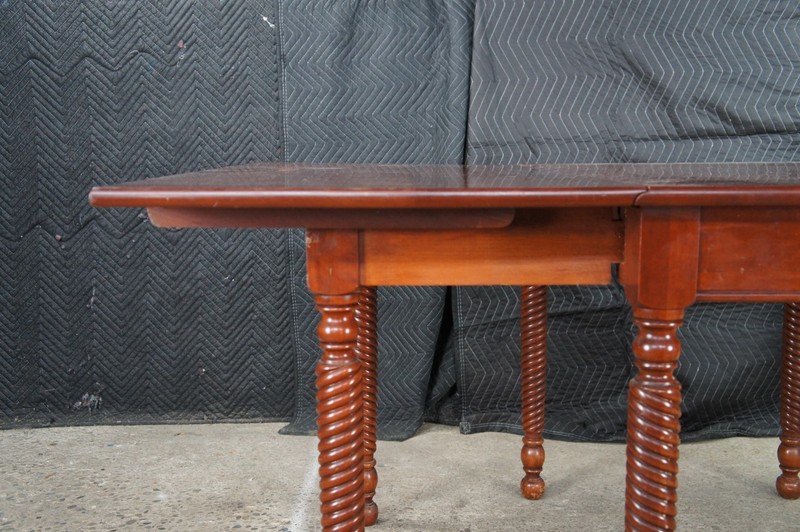 Willett Wildwood Cherry Drop Leaf Gateleg Farmhouse Barley Twist Dining Table gallery