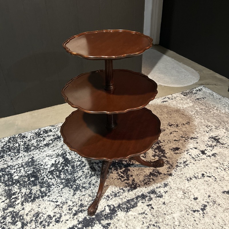 Imperial Furniture 3 Tiered Butlers Table Genuine Mahogany Antique Rare gallery
