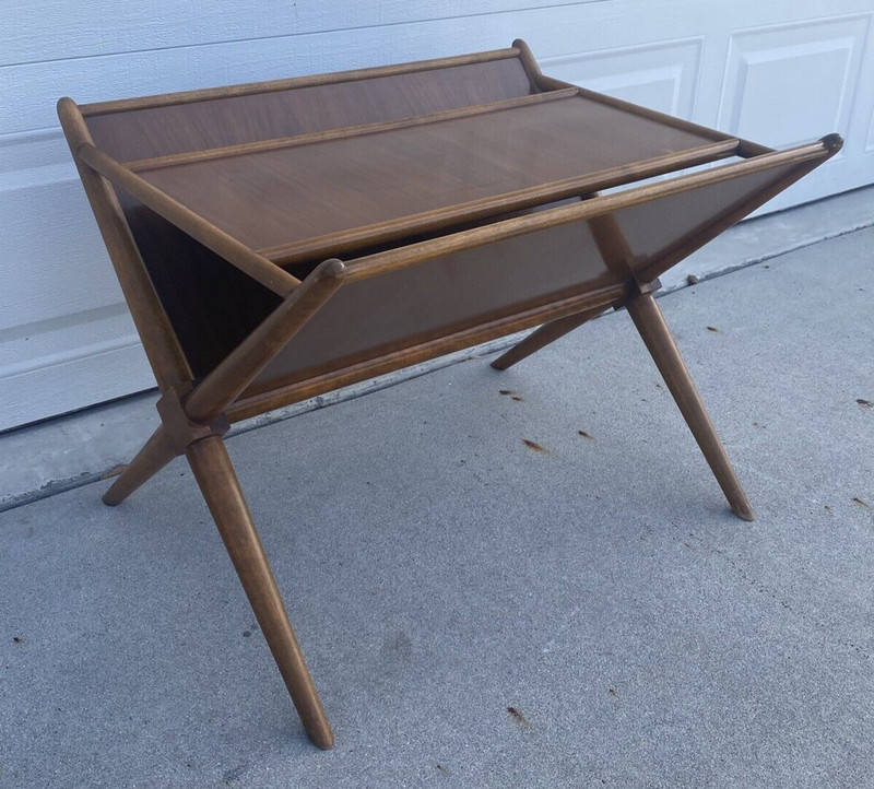 1955 MCM T.H. Robsjohn Gibbings for WIDDICOMB Magazine TABLE Mid Century Modern