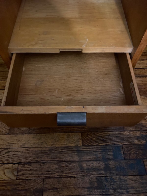 GEORGE NELSON FOR HERMAN MILLER NIGHTSTAND MID CENTURY MODERN THIN EDGE gallery
