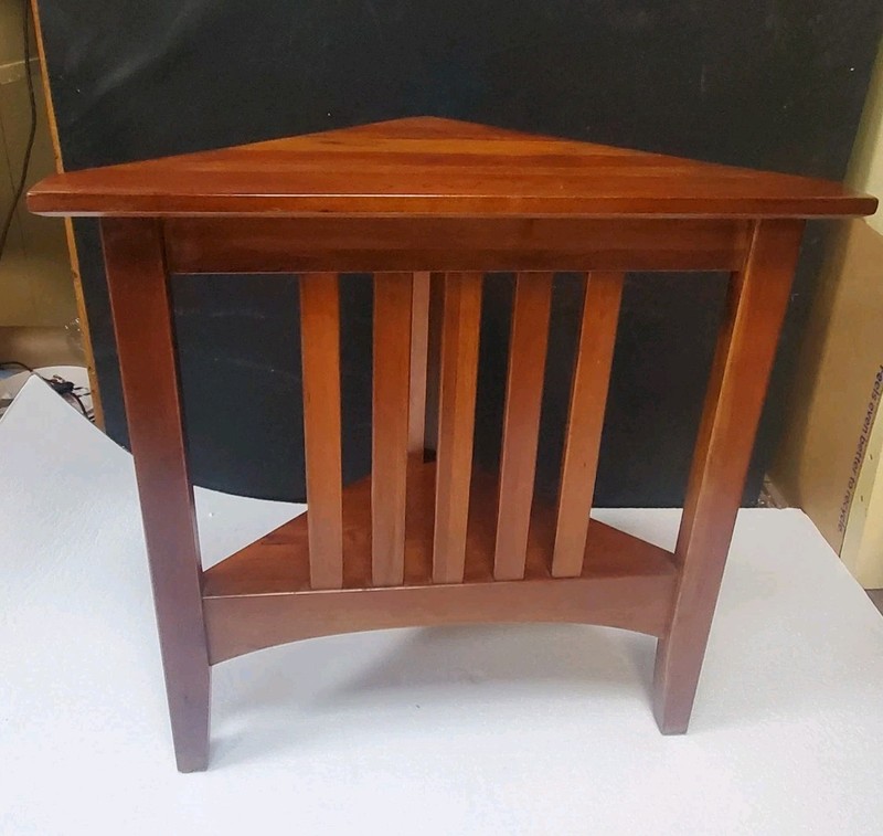 Ethen Allen Solid Cherry Corner Table American Impressions **see descr ** gallery