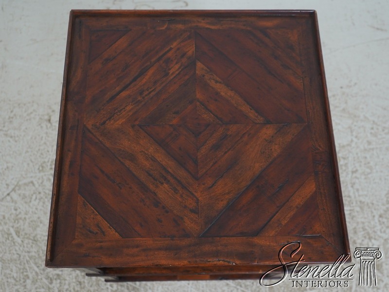 L72865: THEODORE ALEXANDER Oak Castle Bromwich 3 Tier Lamp Table gallery