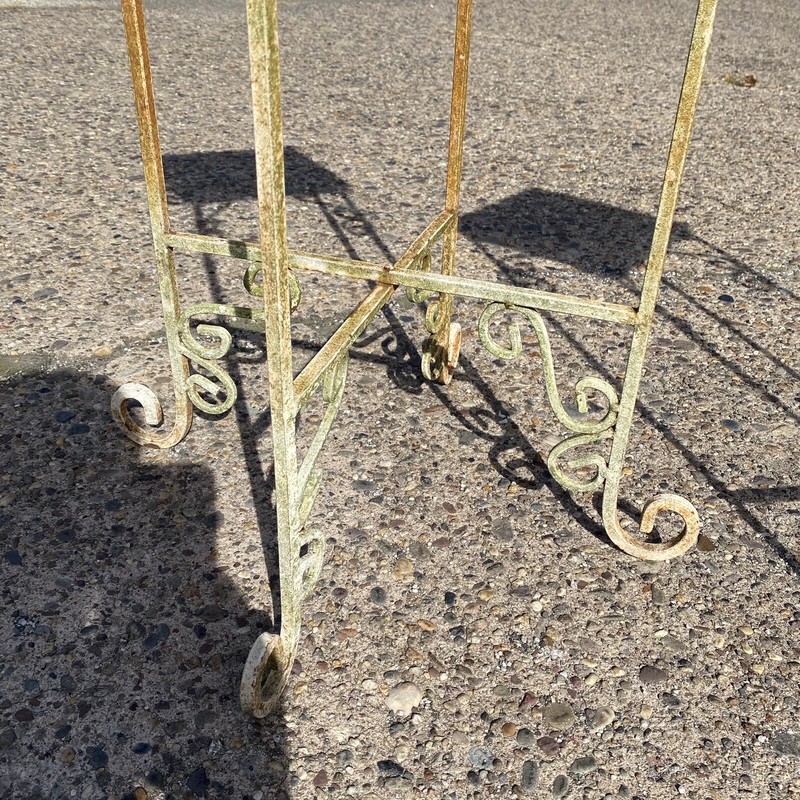 Metal Side Tables of Victorian Style Reclaimed Embossed Metal Celling Tin - Pair gallery