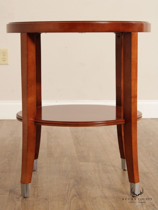 CTH Sherrill Occasional Regency Style Cherry Two-Tier Side Table gallery