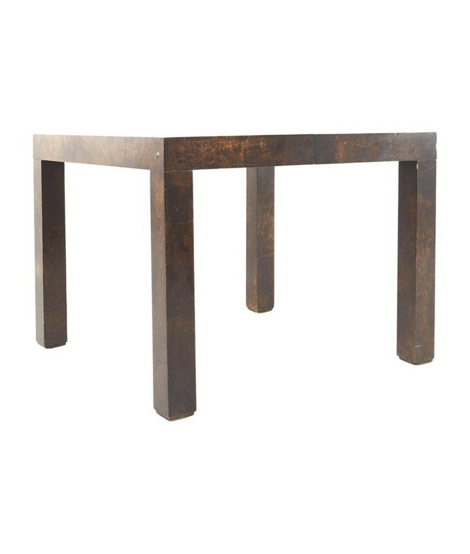 Paul Evans for Directional Cityscape Style Mid Century Patchwork Burlwood Table