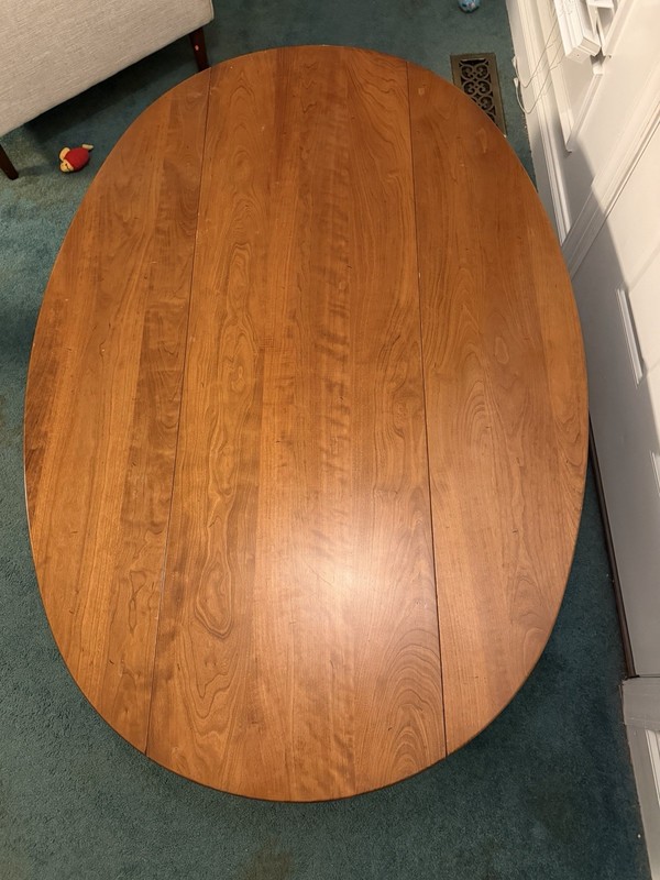 Vintage Stickley Cherry Double Gate Leg Drop leaf Coffee Table Wood Side Table gallery
