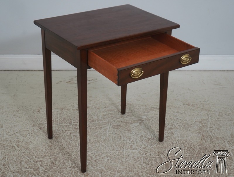 F72871: KITTINGER Colonial Williamsburg Walnut 1 Drawer Table gallery