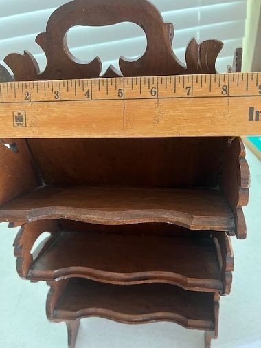 Walnut Stereoscope Card Holder 6 Shelves gallery