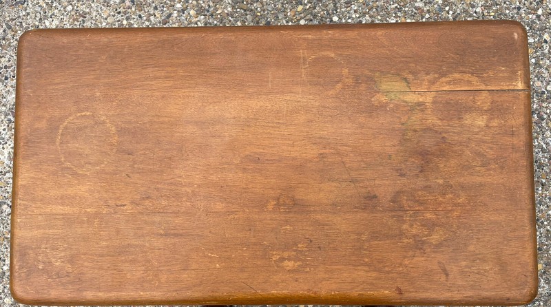 Vintage Mid Century Heywood Wakefield Side Table with Magazine Shelf gallery