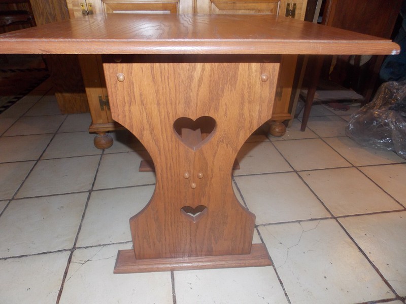 Solid Oak Mid Century Side Table / End Table (ET92) gallery
