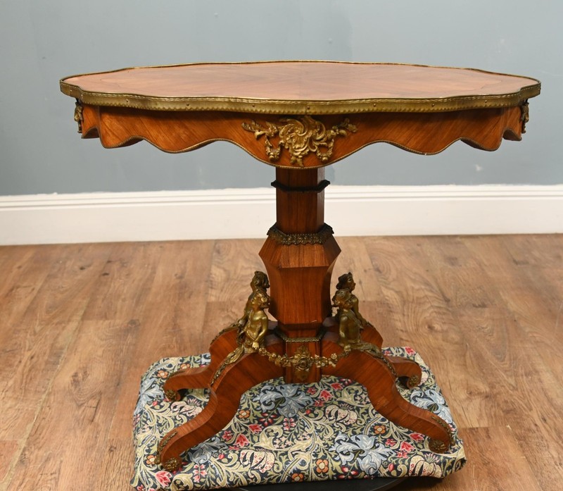 Napoleon III Centre Table Kingwood French Antique Side 1870 gallery
