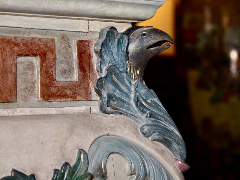 VENETIAN CONSOLE CREATED WITH BIRD THEME. Bird Heads In Corners; Webbed Toe Feet gallery