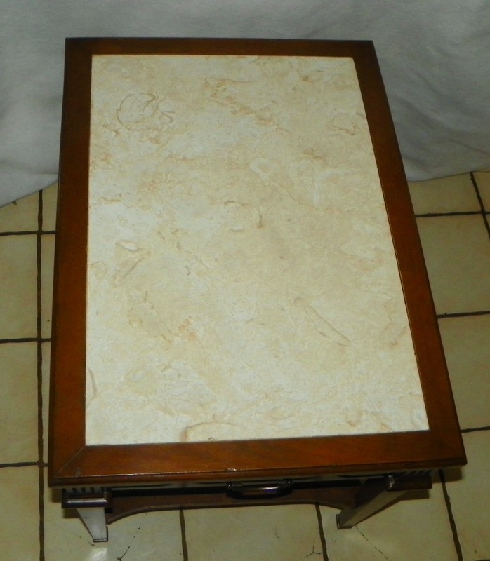 Mid Century Walnut Formica Top End Table / Side Table by Mersman (ET133) gallery