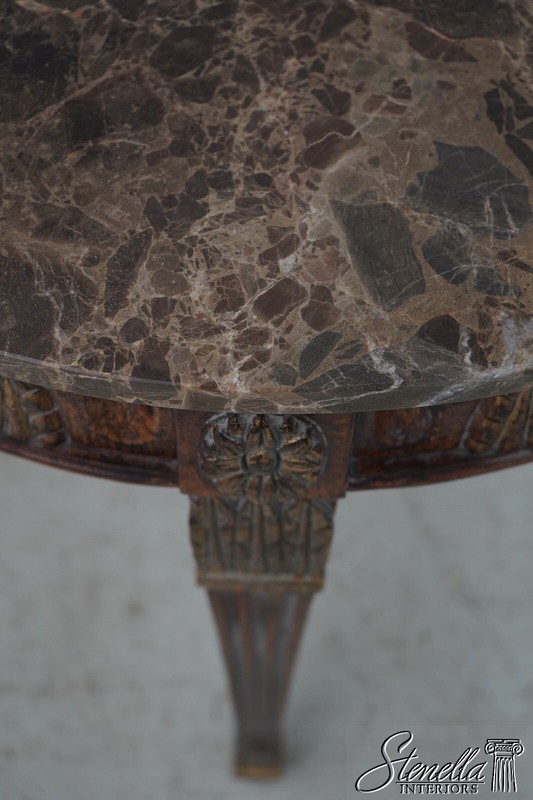L64123EC: Italian Style Round Marble Top Lamp Table gallery