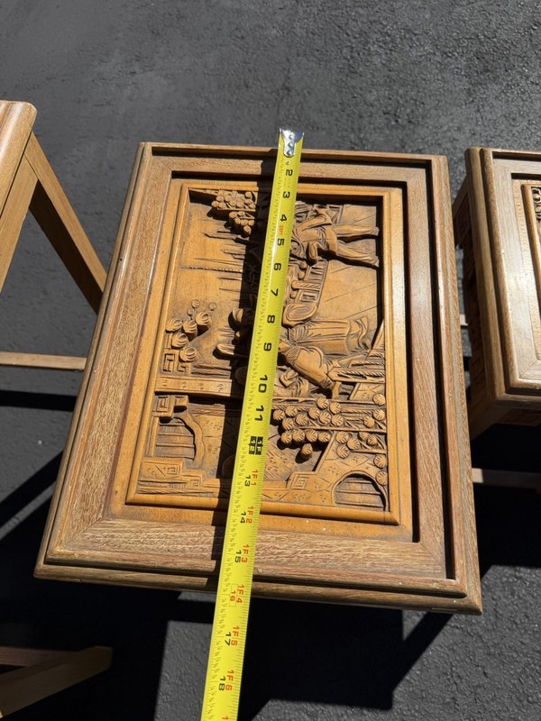Set of 4 Antique Vintage Asian Nesting Tables. gallery