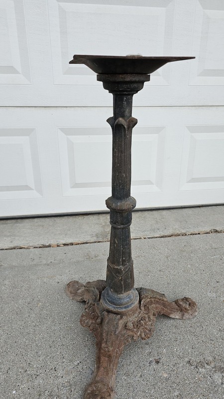 Antique Cast Iron Table Base Haasbrock-Sonderguard Cast Iron Stand gallery