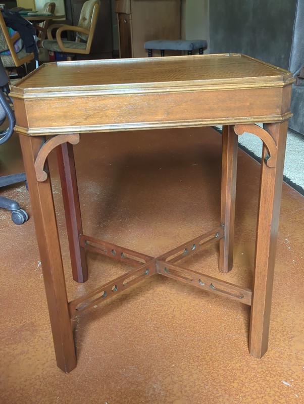 End Table Side Table MCM Mid Century Modern Oak gallery