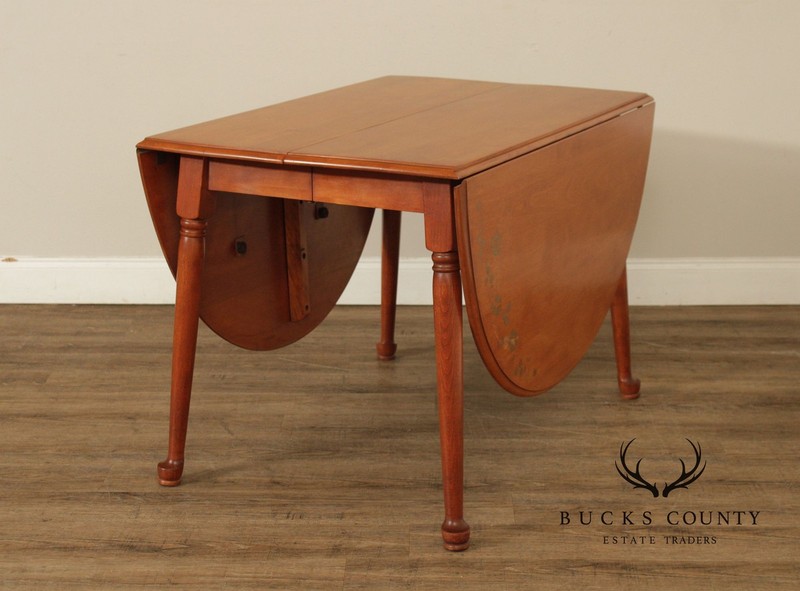 Vintage Cushman Colonial Creations Maple Drop Leaf Dining Table With 2 Leaves gallery