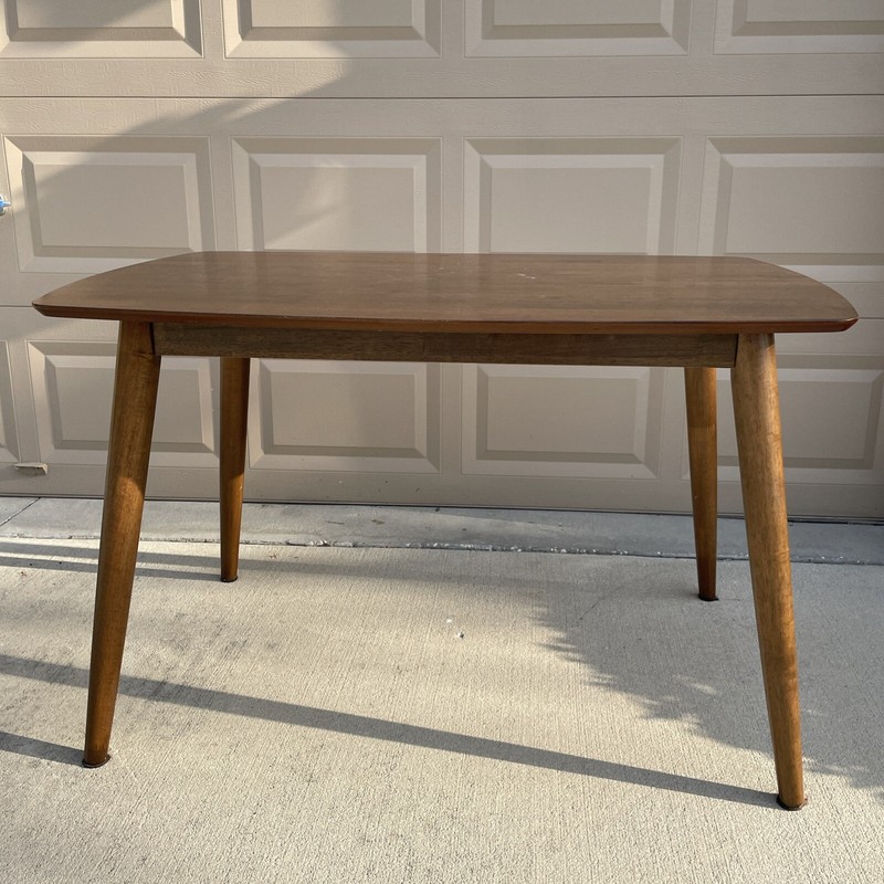 Vintage MCM Danish Style Rectangular Office Coffee/Tea Dinning Medium Wood Table