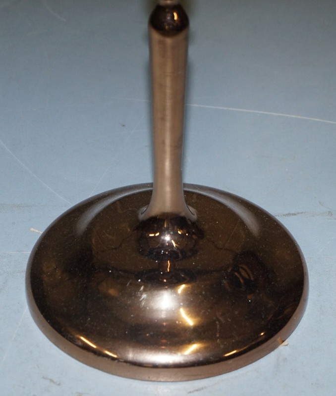 BRONZE PLATED VINTAGE SIDE TABLE MADE ON SOLID OAK BASE PART OF LARGE SUITE gallery