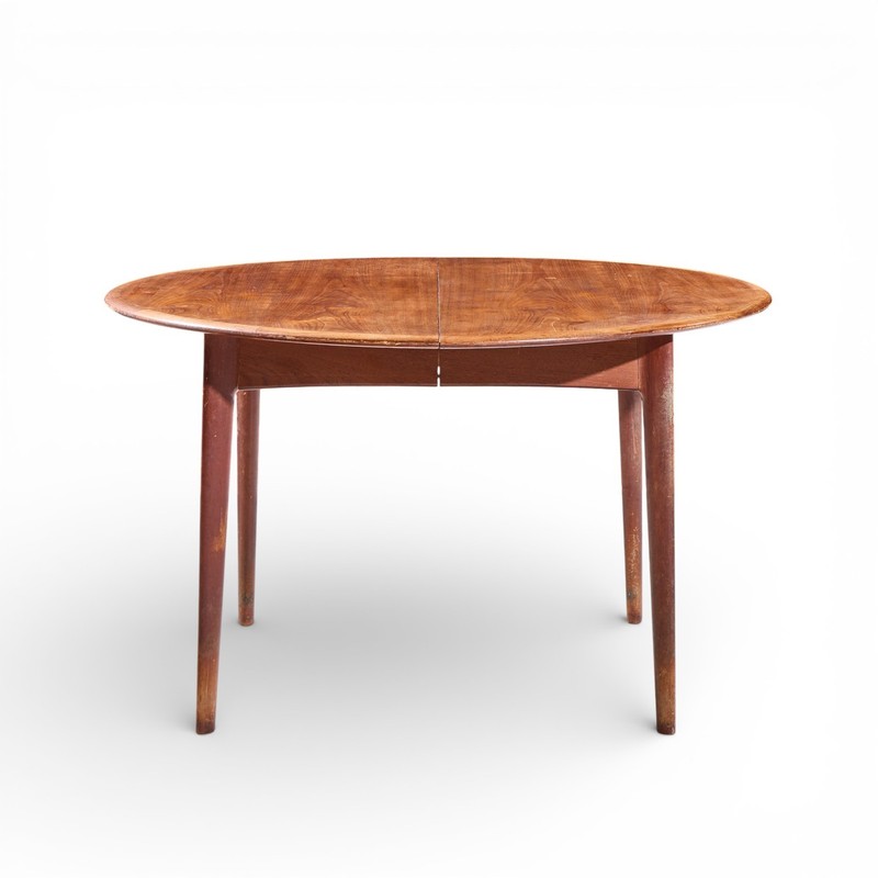 Uldum Mobelfabrik Style Mid Century Danish Teak Round Dining Table gallery