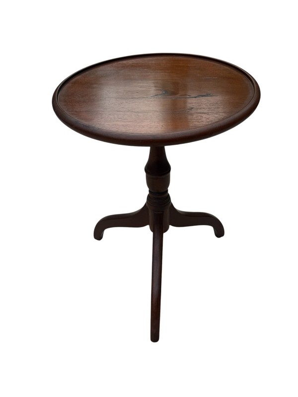 Vintage Mahogany Georgian Style Wine Table Petite Tripod Accent Stand