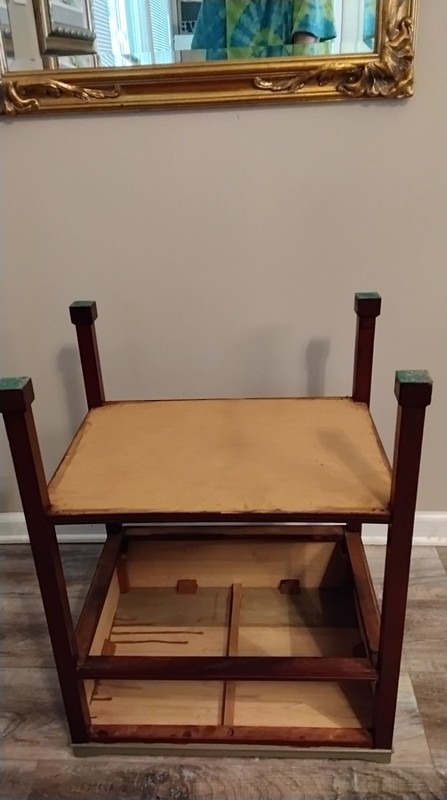 Vintage Kittinger Style Tray Table 2 Tier with Drawer Table gallery