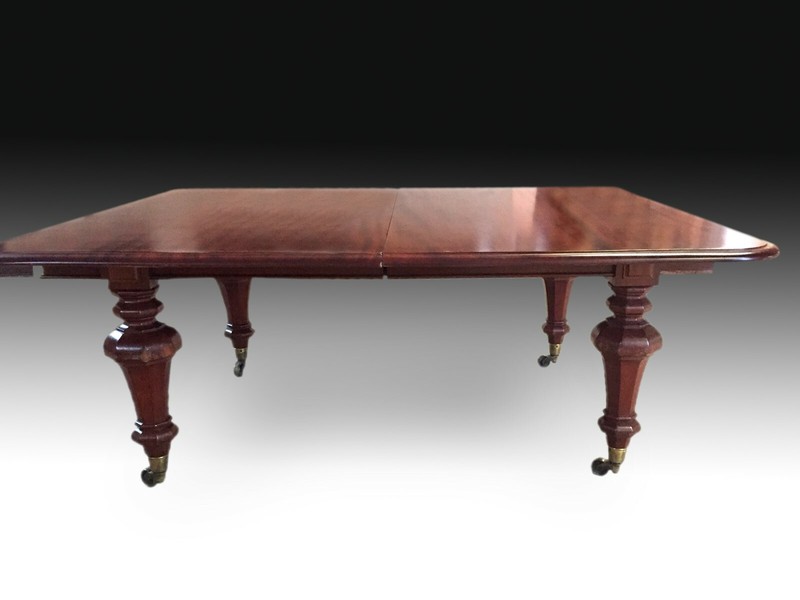 Mahogany and Metal Extensible Dining Table. England, 19th Century gallery