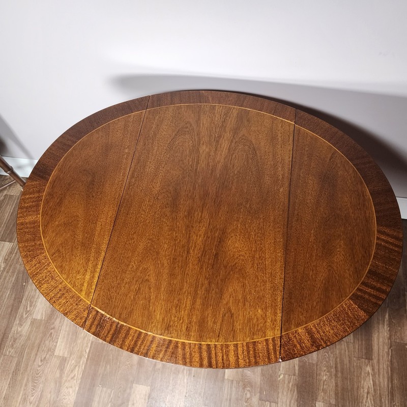 Council Craftsman Inlaid Mahogany George III Federal Table gallery