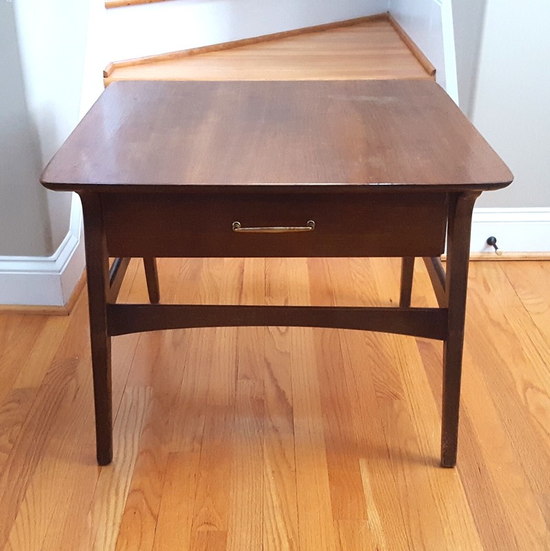 Vintage MCM Floating Design Side/End Table Unsigned Great Style & Lines! gallery