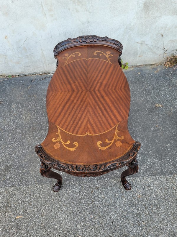 1930s Italian Beechwood Coffee Table – Hand-Carved, Classic Design gallery