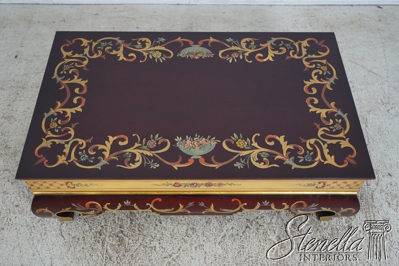 F62306EC: Stunning Hand Paint Decorated Neoclassical Finish Coffee Table gallery