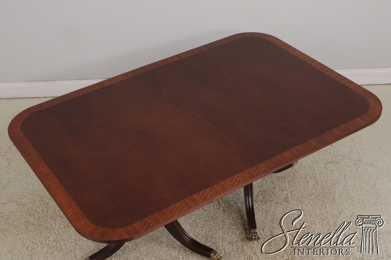 L72769: HENREDON Banded Mahogany Dining Room Table gallery