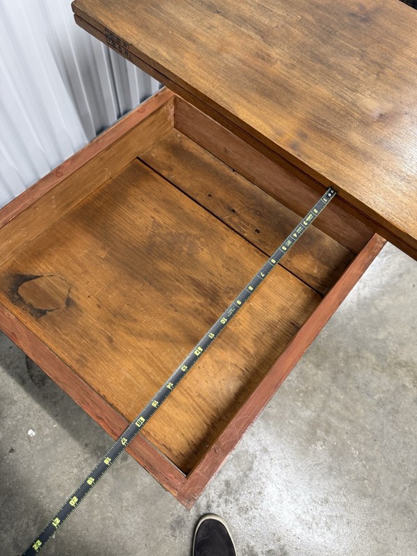 Vintage Mid Century Table With Swivel Top And Storage On Wheels gallery