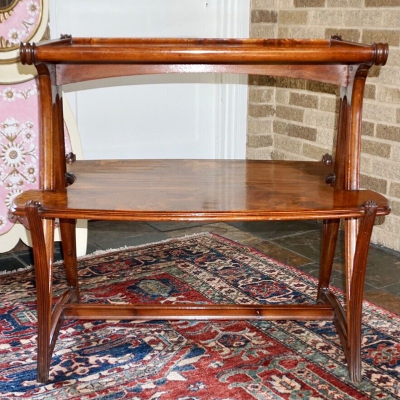 Louis Majorelle Two Tier Marquetry Table gallery