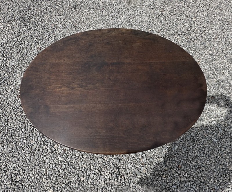 Antique American tavern table cherry oval top Clifton W. Greene Framingham Mass gallery