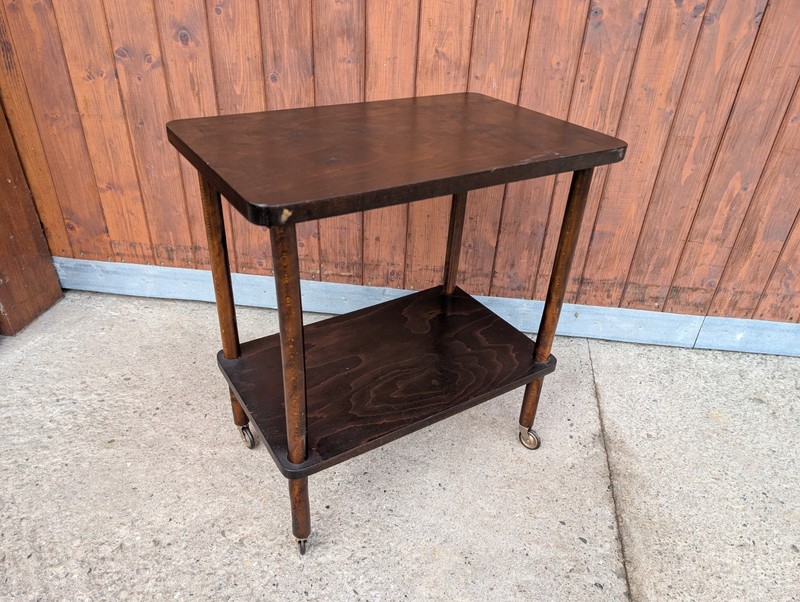 Serving Cart Tea Cart Wood 50s Table Rockabilly Side Table Mid Century Bar 4