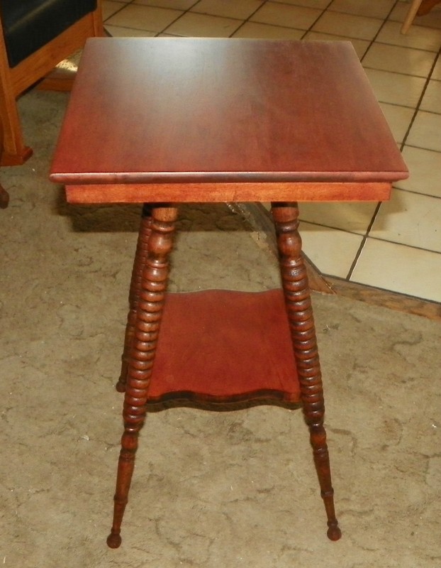 Solid Cherry Turned Spindle Lamp Table (T355)