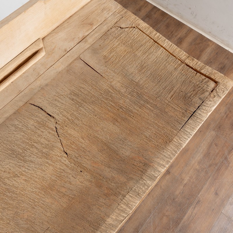 20th Century French Butcher Block Table on Casters gallery