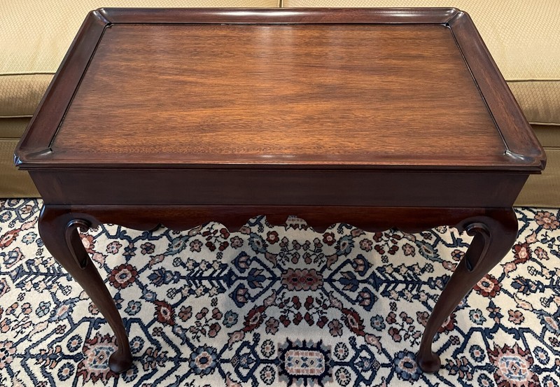 Henkel Harris Queen Anne Mahogany Tea Table #4