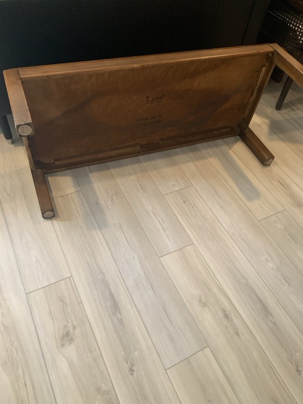 Vintage Lane Mid Century Modern Rectangular Walnut Wood Coffee Table 49 In Long gallery
