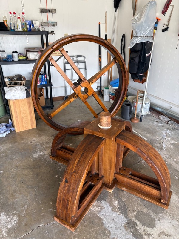 Wood Flat Belt Pulley Dining Table/Game Table gallery