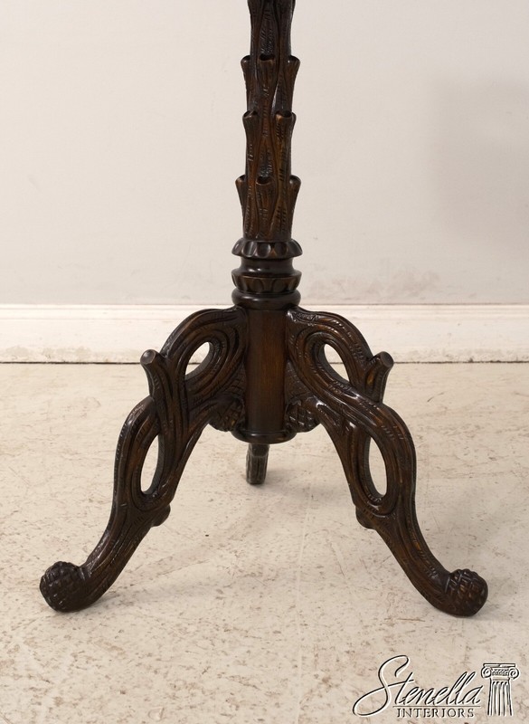 F68248: Black Forest Style Carved Pedestal Table gallery