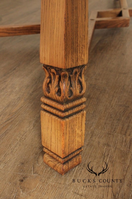 Romweber Viking Oak Draw-Leaf Dining Table gallery