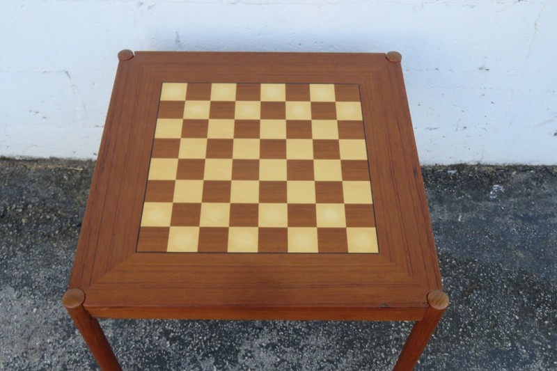 Danish Georg Petersen Flip Top Card Game Chest Board Table 6271 gallery