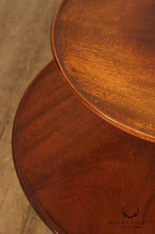 Kittinger Mahogany Queen Anne 2 Tier Dumbwaiter Side Table gallery