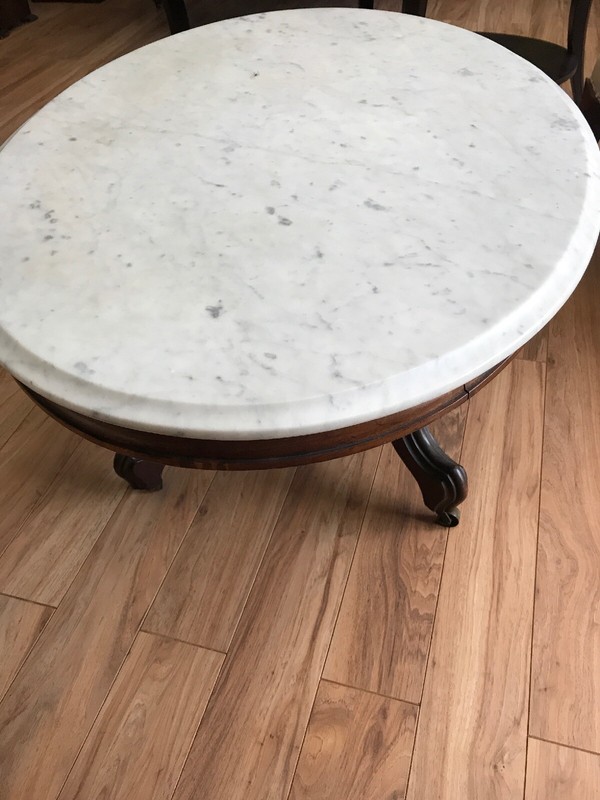 Antique Coffee Tabe On Casters