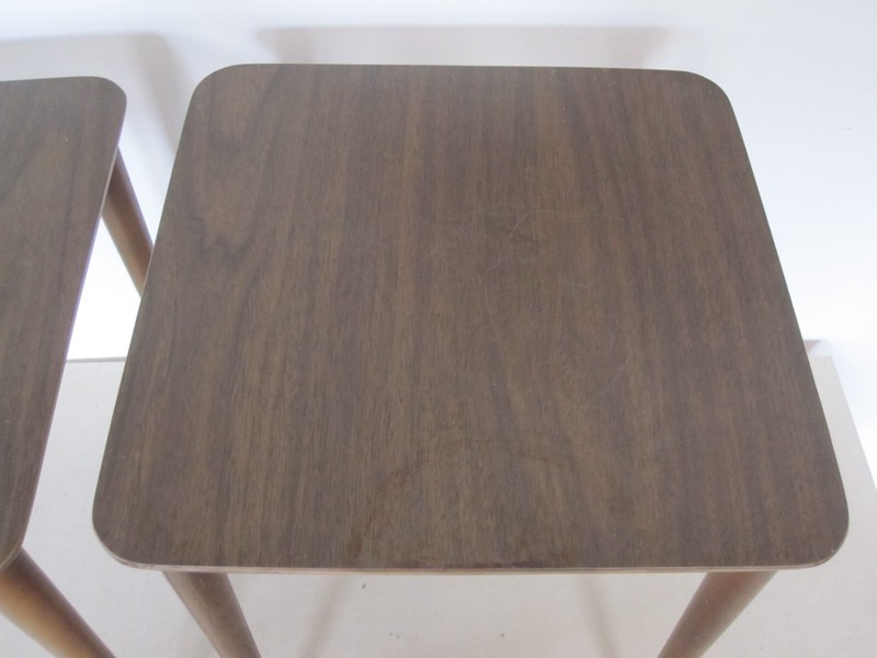 (2) Mid Century Modern MCM (Square) End Accent Tables / 15" X 15" / 17" Height gallery